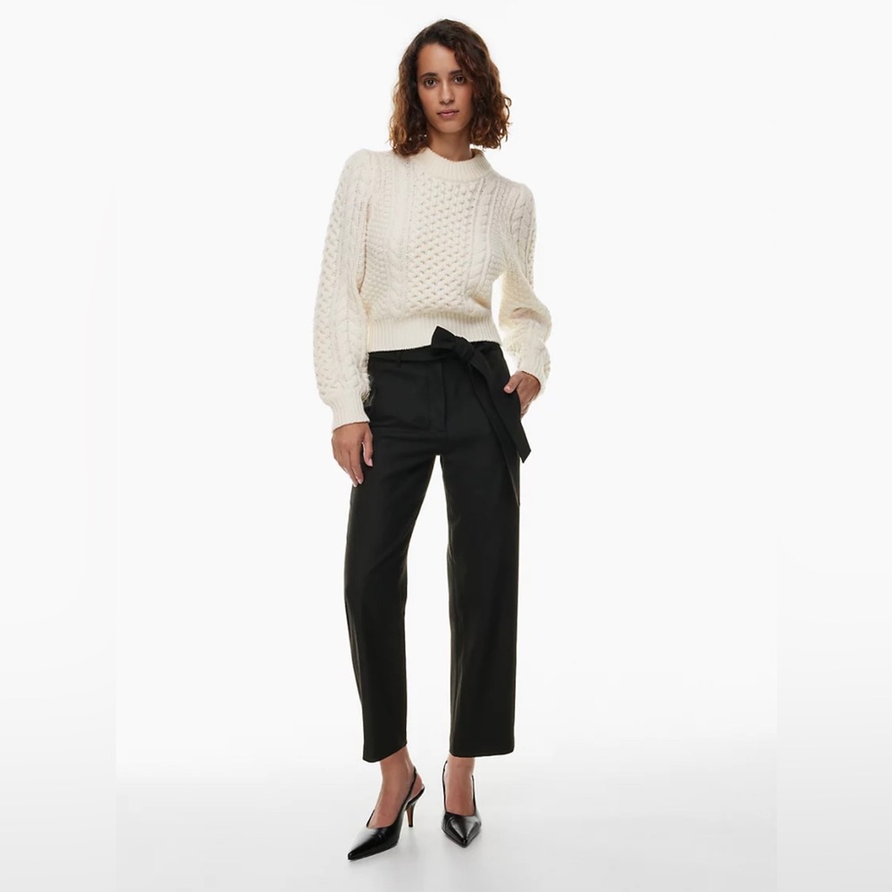 Aritzia high waisted linen pant